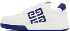 Givenchy White & Blue G4 Sneakers