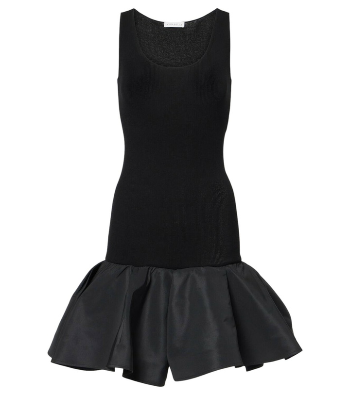 Photo: Nina Ricci Peplum cotton-blend midi dress