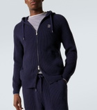 Brunello Cucinelli Ribbed-knit cashmere zip-up cardigan