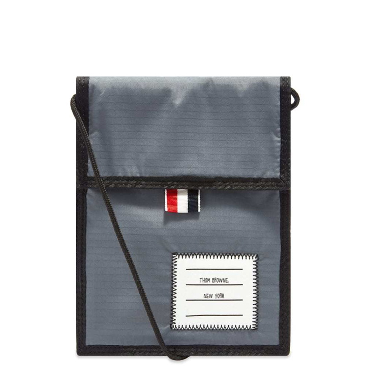 Photo: Thom Browne Velcro Drawcord Neck Pouch