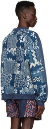 Karu Research Blue Cotton Sweater