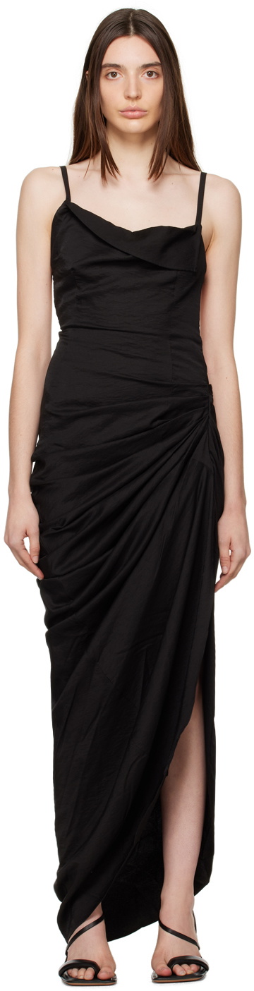 Jacquemus Black Le Papier 'La Robe Saudade' Maxi Dress Jacquemus