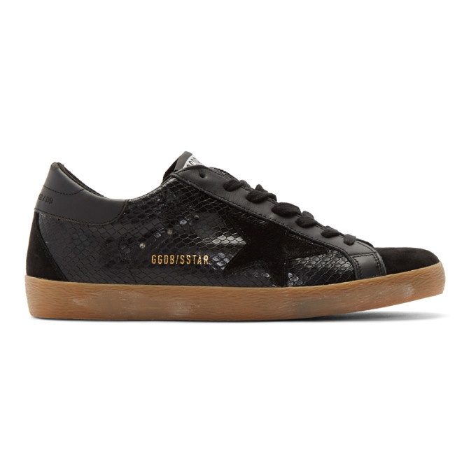 Photo: Golden Goose Black Snake Superstar Sneakers