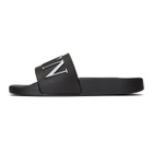 Valentino Black Valentino Garavani VLTN Slides