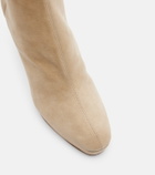 Aquazzura Martine 110 suede platform ankle boots