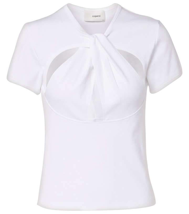 Photo: Coperni Cutout cotton T-shirt