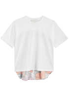 3.1 Phillip Lim Floral-print Cotton-blend T-shirt White And Multi