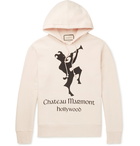 Gucci - Oversized Printed Loopback Cotton-Jersey Hoodie - Men - Neutral