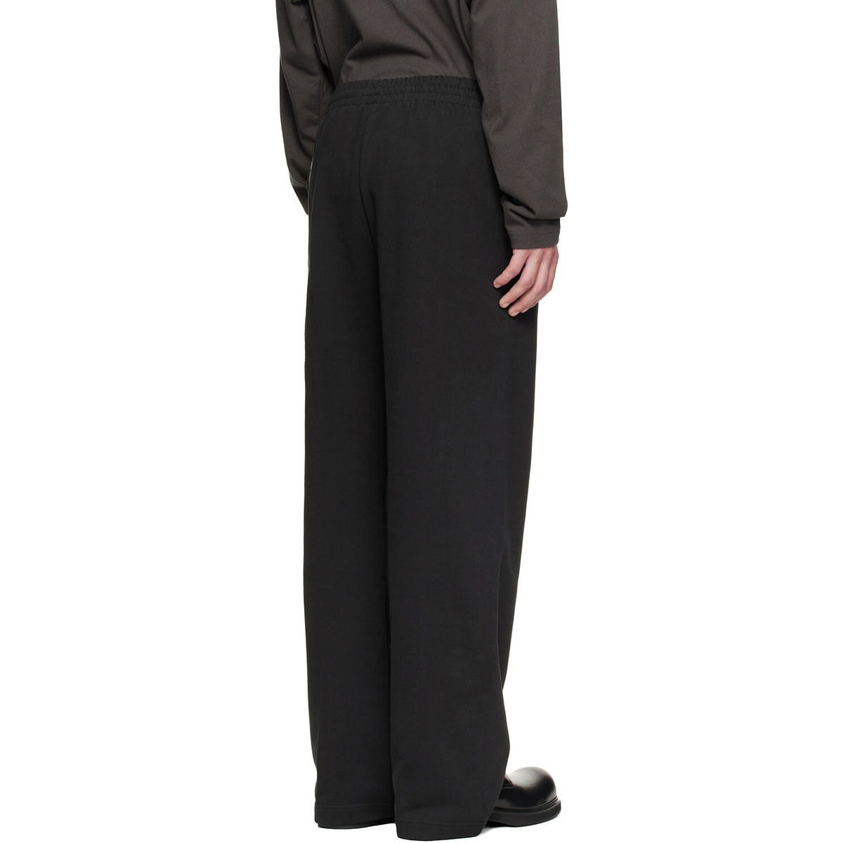 We11done Black Chain Embroidered Sweatpants