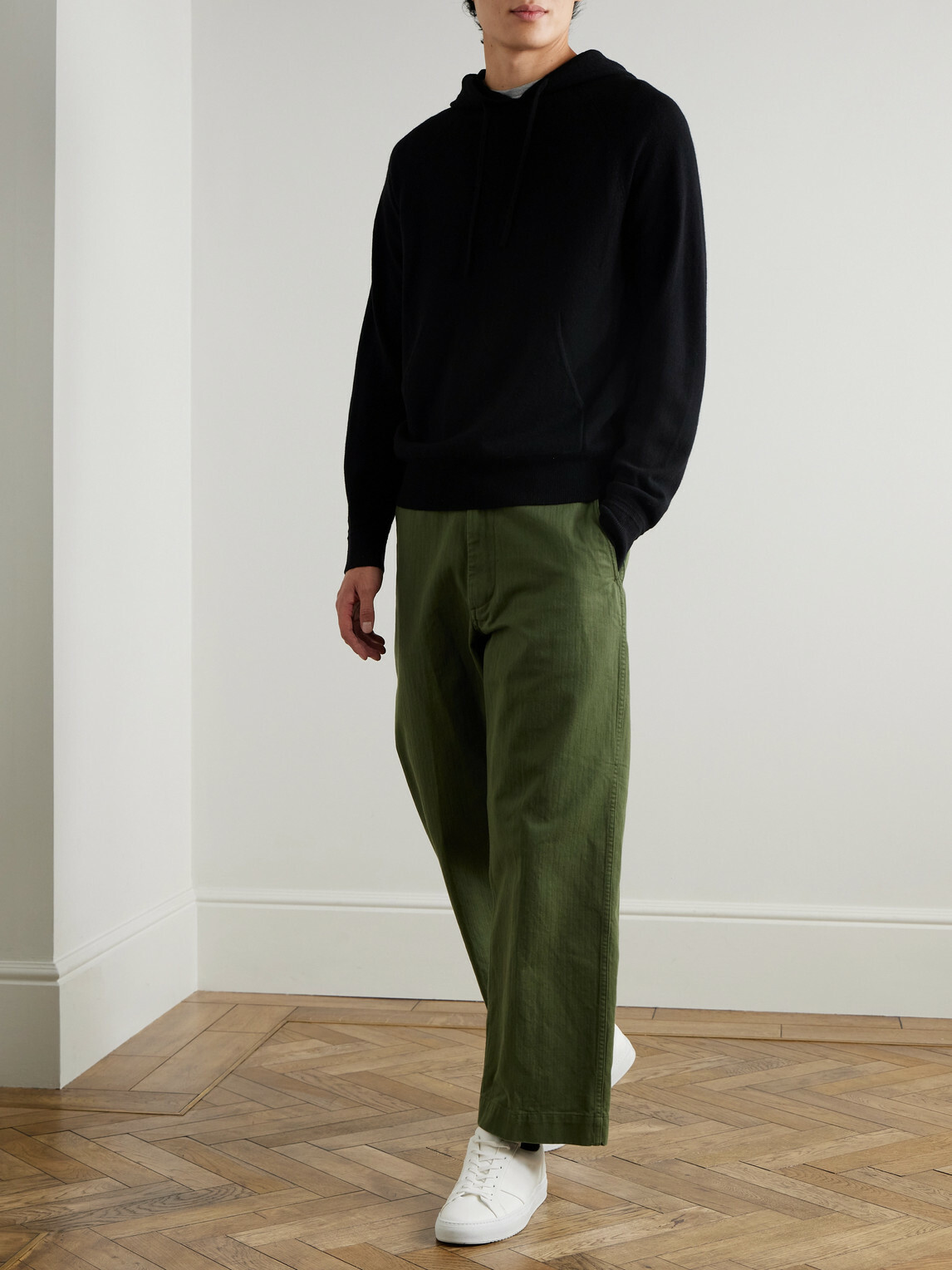 Mr P. - Mitchell Cashmere Hoodie - Black