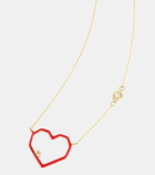 Aliita Heart 9kt gold necklace with diamonds