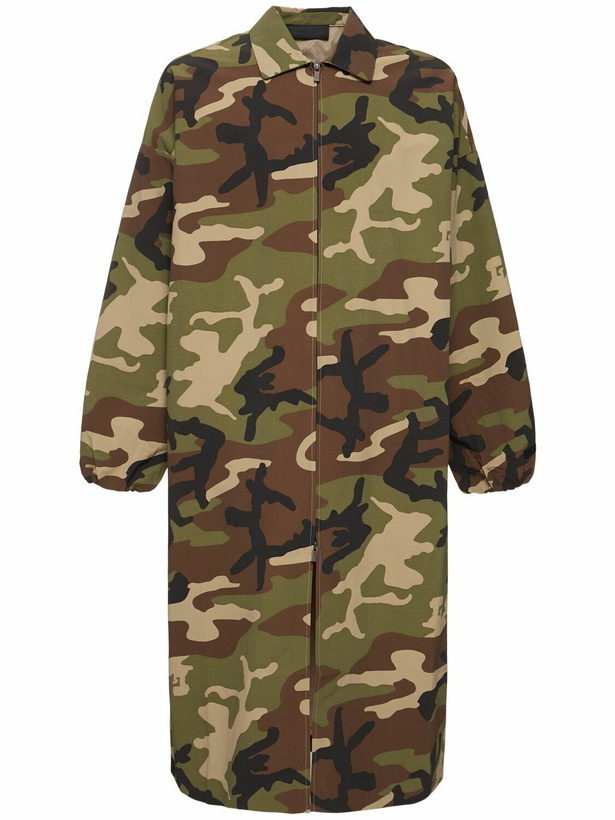 Photo: FEAR OF GOD ESSENTIALS Military Nylon Trench Coat