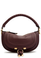 Chloe Marcie Mini Leather Shoulder bag - Dark Purple - One Size