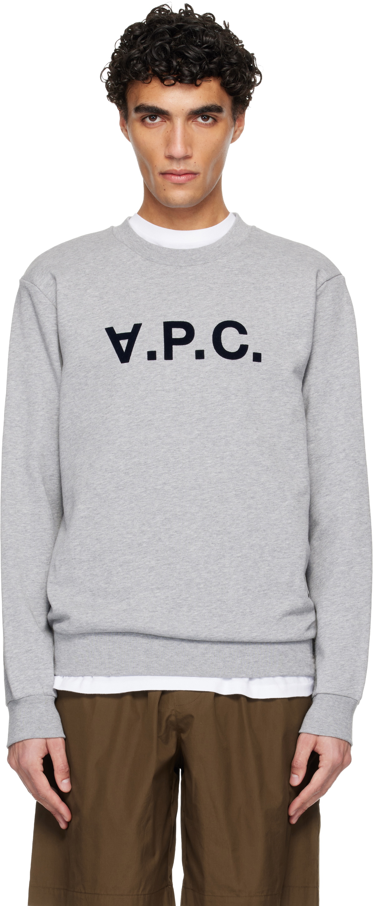 A.P.C. Gray Standard Grand 'VPC' Sweatshirt
