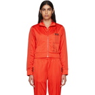 adidas Originals by Alexander Wang Red Crop Track Jacket