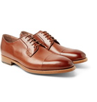 Paul Smith - Ernest Cap-Toe Polished-Leather Derby Shoes - Men - Tan