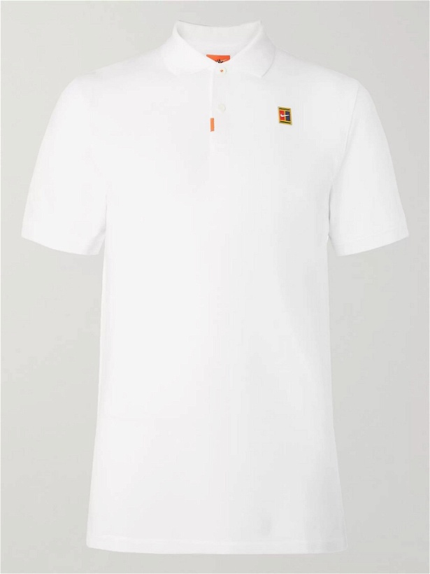 Photo: Nike Tennis - Heritage Cotton-Blend Piqué Tennis Polo Shirt - White