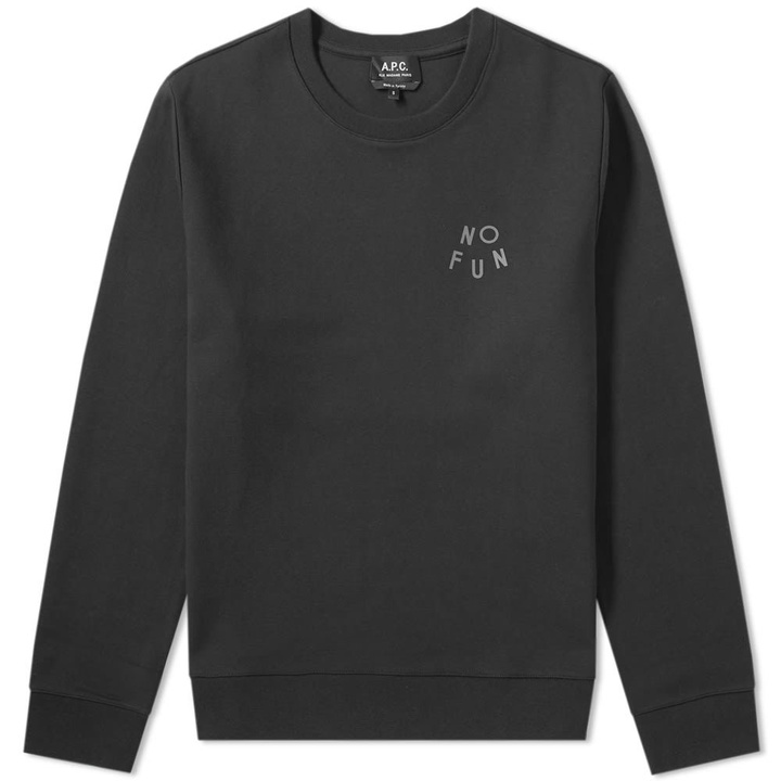 Photo: A.P.C. No Fun Crew Sweat