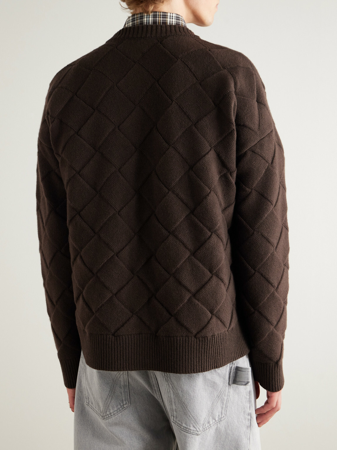 Bottega Veneta - Intrecciato Wool-Blend Sweater - Brown Bottega Veneta