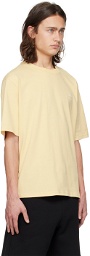 AMI Paris Yellow Bonded T-Shirt