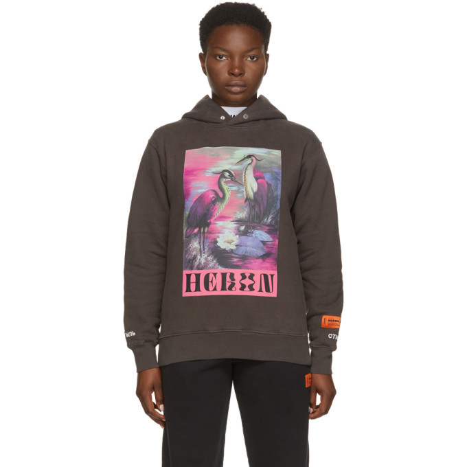 Heron preston 2025 pink hoodie