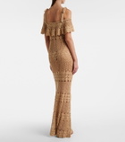 Anna Kosturova Marianne crochet cotton maxi dress