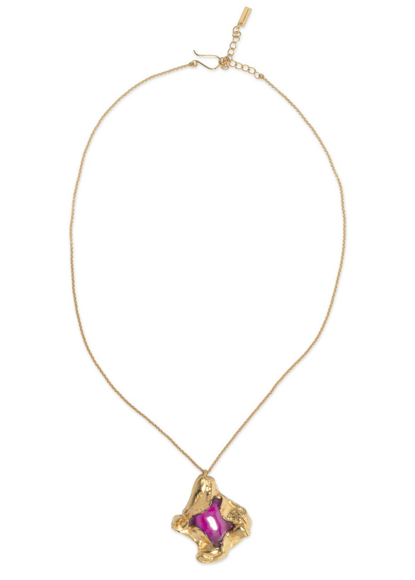 Photo: Completedworks Resin Pendant 18k Gold-plated Necklace - One Size