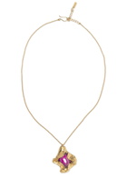 Completedworks Resin Pendant 18k Gold-plated Necklace - One Size