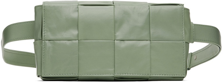 Photo: Bottega Veneta Green Mini Cassette Belt Bag