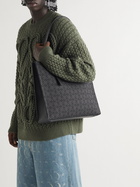 Loewe - Leather-Trimmed Logo-Jacquard Canvas Tote Bag