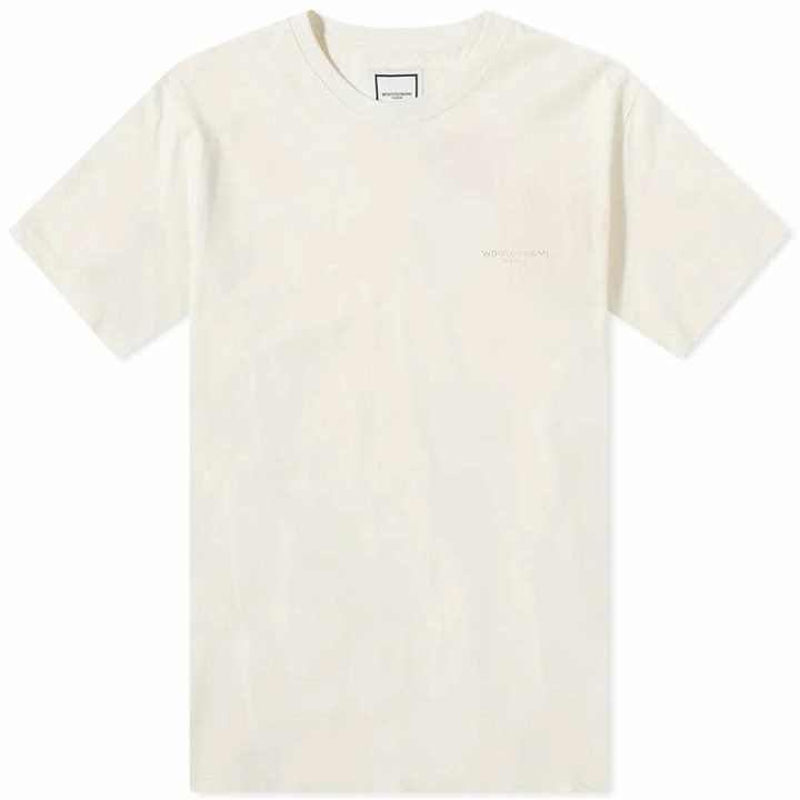 Photo: Wooyoungmi Men's Back Patch Logo T-Shirt in Ivory