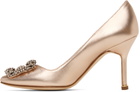 Manolo Blahnik Copper Hangisi Heels