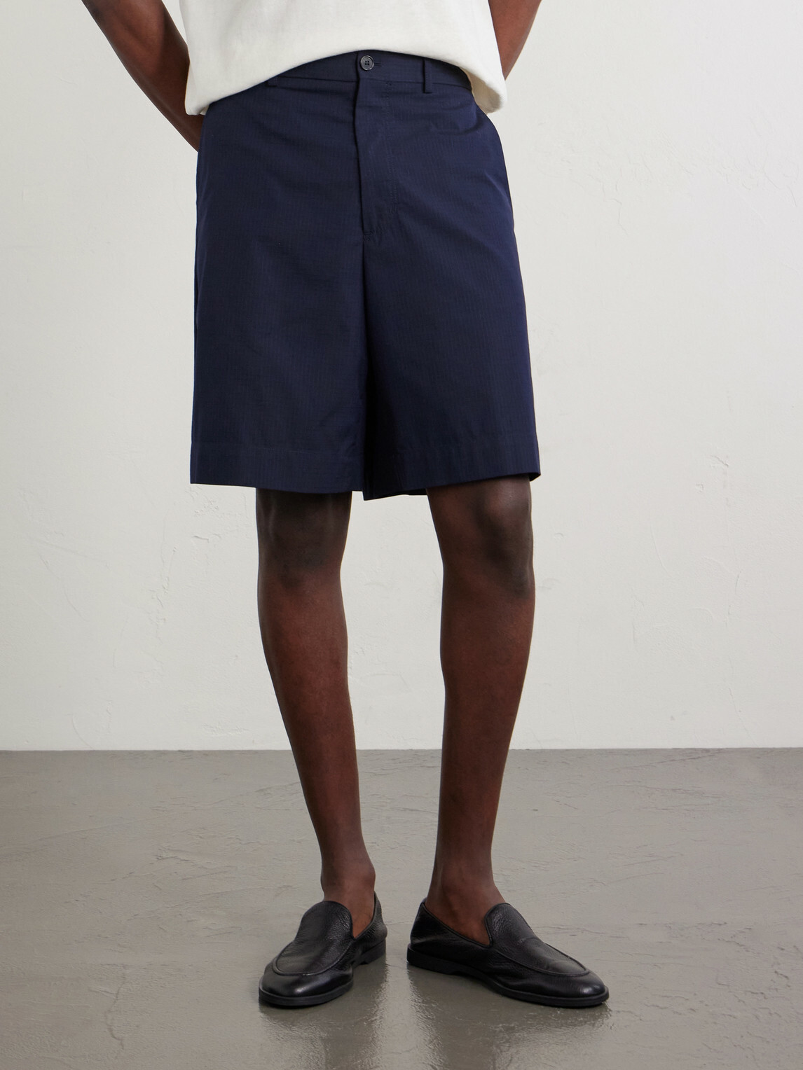 Slowear - Cotton-Ripstop Shorts - Blue