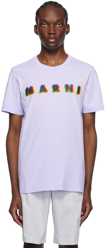 Photo: Marni Purple Printed T-Shirt