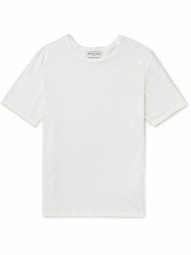 Photo: Officine Générale - Stretch-Linen T-Shirt - White