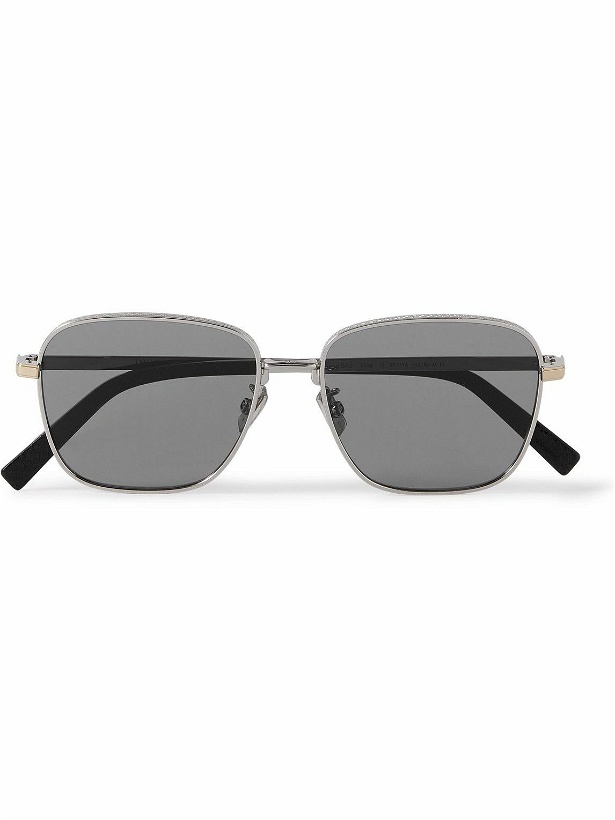 Photo: Dior Eyewear - CD Diamond S4U Aviator-Style Silver-Tone Sunglasses