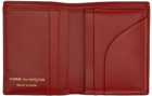 COMME des GARÇONS WALLETS Red & White Dots Leather Wallet