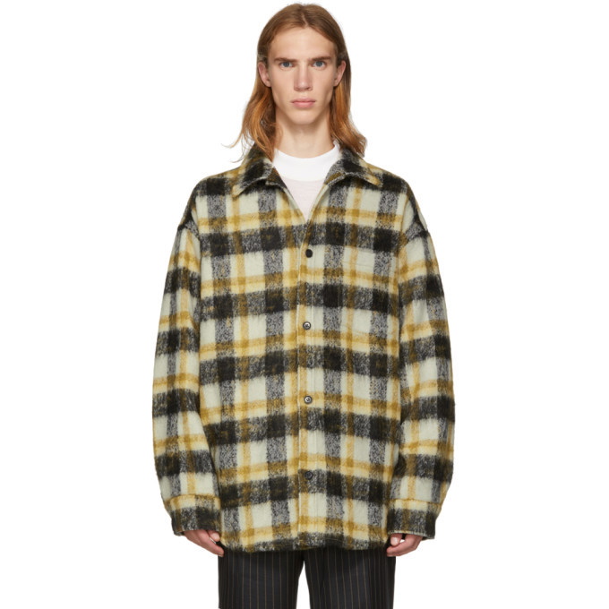 Photo: CMMN SWDN Brown Oversized Check Sergey Shirt