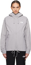 The North Face Gray Antora Rain Jacket