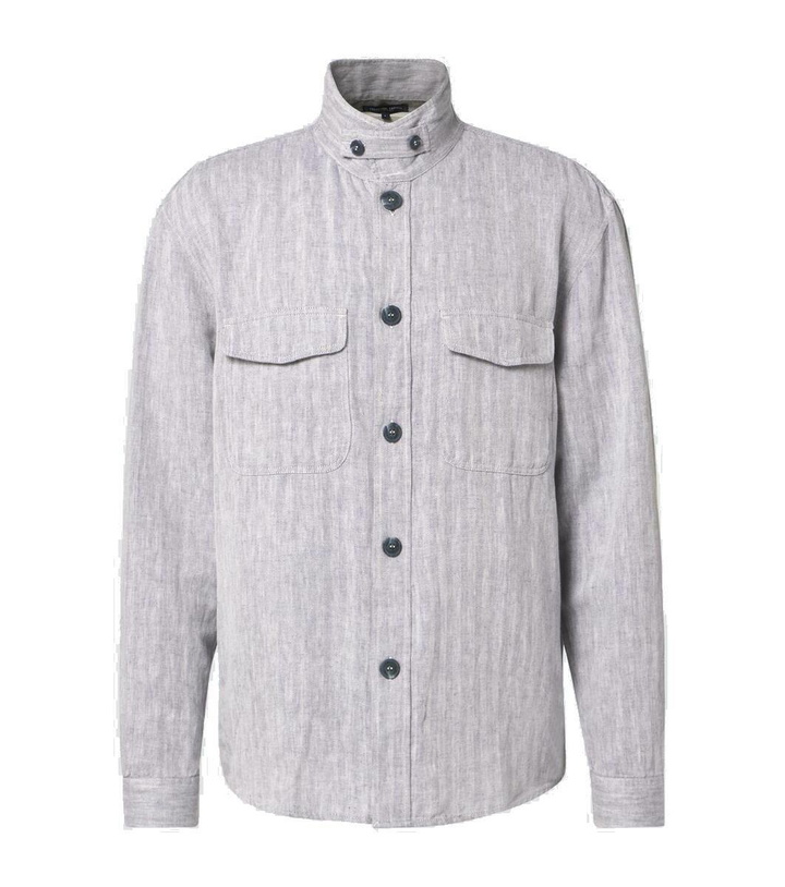Photo: Frescobol Carioca Nuno cotton and linen overshirt