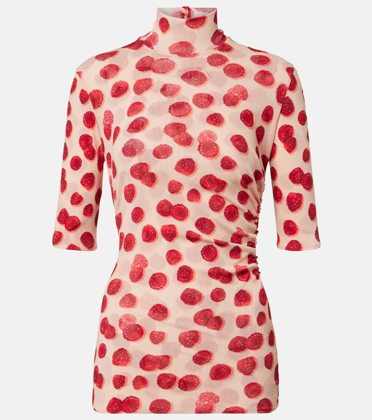 Stella McCartney Printed mesh T-shirt