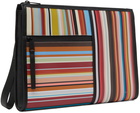 Paul Smith Multicolor Signature Stripe Document Holder