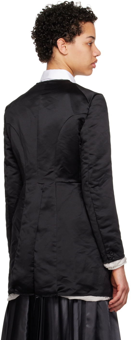 Black Comme des Garçons Black Raw Edge Coat