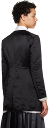 Black Comme des Garçons Black Raw Edge Coat