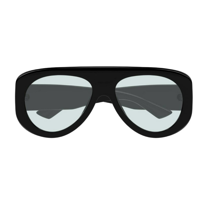 Photo: Bottega Veneta Eyewear Bottega Veneta Bv1362s Linea Ribbon 004 Black Light Blue Sunglasses