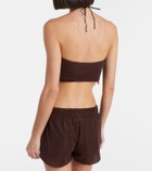 Oséree Lumière beaded halterneck top