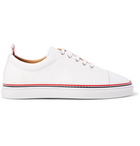 Thom Browne - Pebble-Grain Leather Sneakers - White