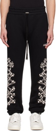 AMIRI Black Checkered Bones Lounge Pants