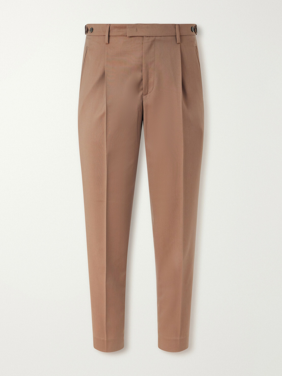 Barena - Straight-Leg Pleated Virgin Wool Suit Trousers - Brown