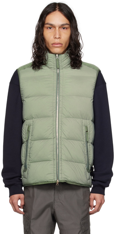 Photo: Stone Island Green Seamless Tunnel Down Vest